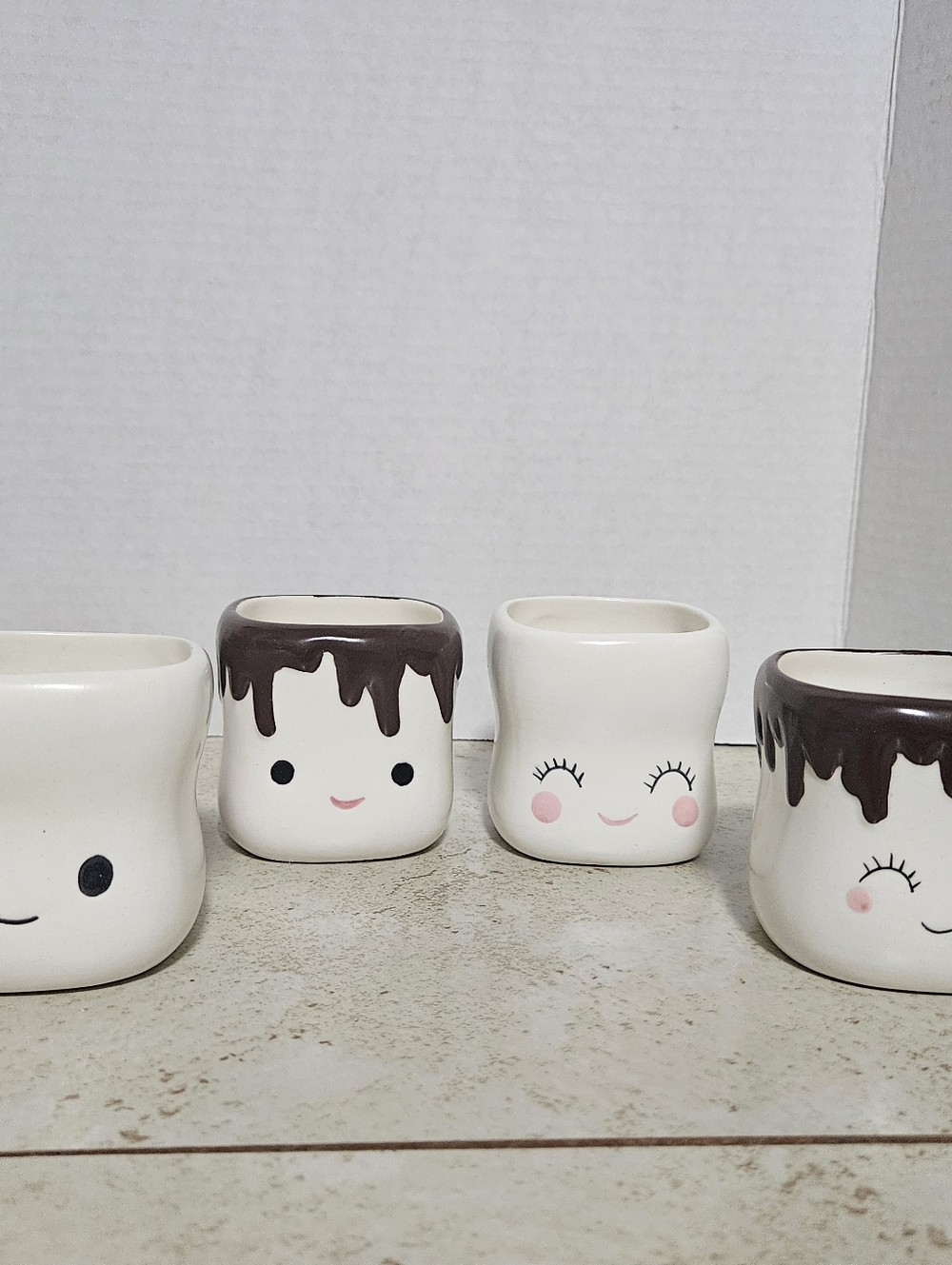 Ceramic Marshmallow Mugs